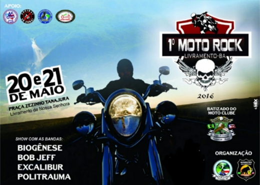 COMEÇA HOJE (20) O 1º MOTO ROCK 2016 EM LIVRAMENTO; VENHA CURTIR ESSA FESTA