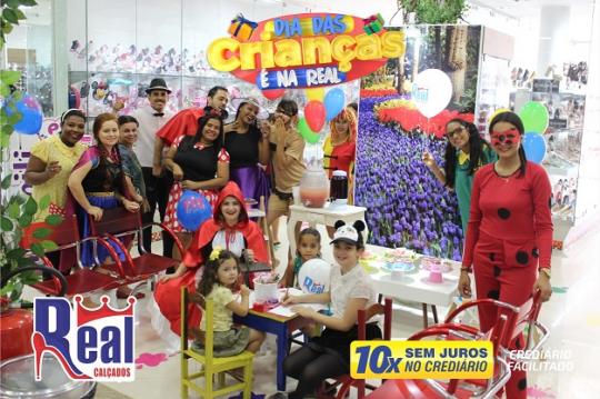 LIVRAMENTO: REAL CALÇADOS COMEMORA DIA DAS CRIANÇAS EM GRANDE ESTILO