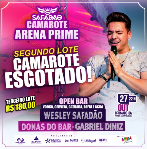 Não deixe para a última hora: Segundo lote do Camarote Arena Prime está esgotado 