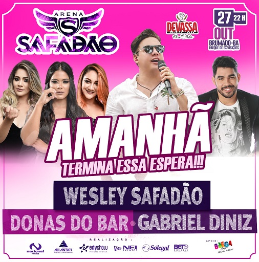 Contagem Regressiva para a Arena Safadão: É AMANHÃ!