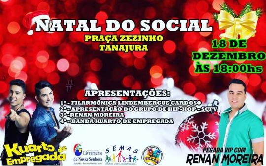 LIVRAMENTO: NATAL DO SOCIAL SERÁ NESTA SEXTA-FEIRA DIA 18