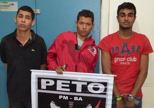 Conquista: Trio é preso ao atirar na frente da viatura da Polícia Militar, no Alto da Serra