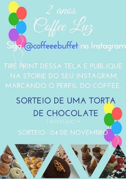 EM COMEMORAÇÃO AO ANIVERSÁRIO DE 02 ANOS, COFFEE LUZ REALIZA SORTEIO ATRAVÉS DE INSTAGRAM