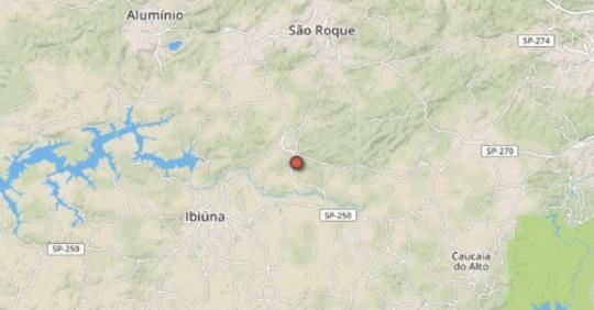 Tremor de magnitude 2 é registrado em São Roque, no interior de SP
