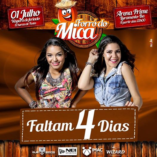 FORRÓ DO MICA: ESTAMOS EM CONTAGEM REGRESSIVA; ADQUIRA LOGO SEU INGRESSO