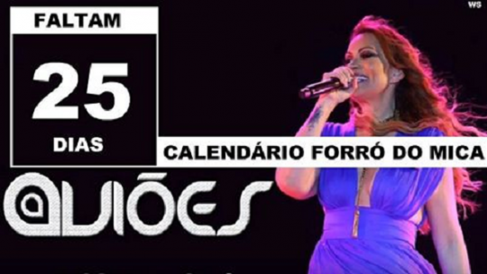 CONTAGEM REGRESSIVA PARA O FORRÓ DO MICA: FALTAM 25 DIAS; ADQUIRA LOGO O SEU INGRESSO